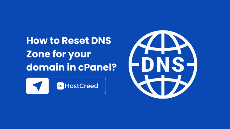 How to Reset DNS Zone in cPanel